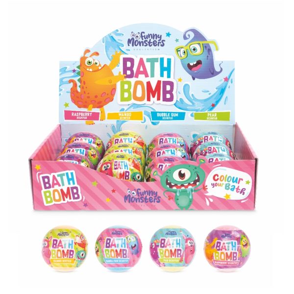 Wasserfarben-Badebombe 100g Funny Monsters