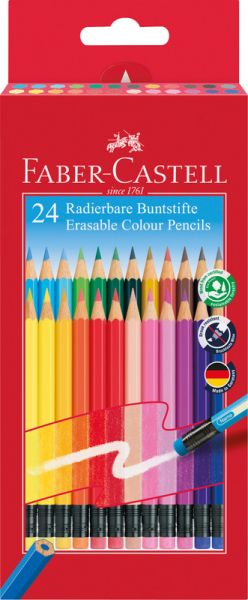 Faber Castell Farbstifte radierbar 24 Stifte