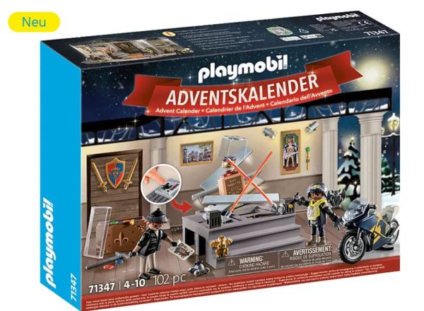 PLAYMOBIL Adventskalender Polizei Museumsdiebstahl 71347