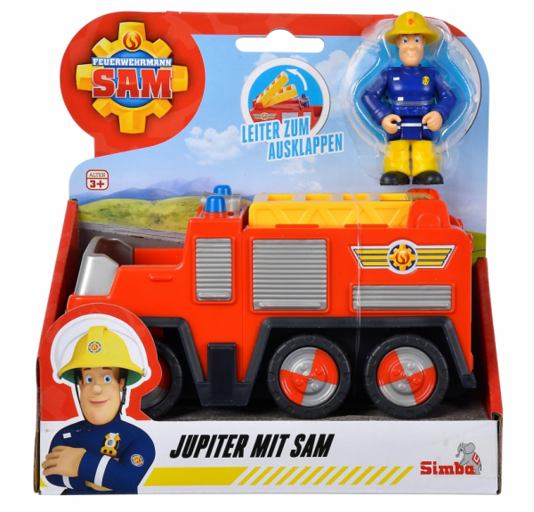 Feuerwehrmann Sam Jupiter mit Sam Figur
