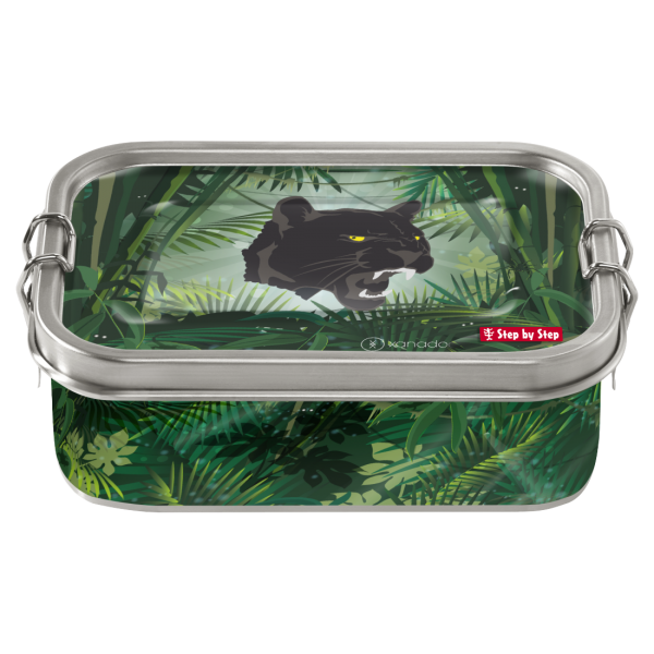 Step by Step Edelstahl-Lunchbox Wild Cat Chiko