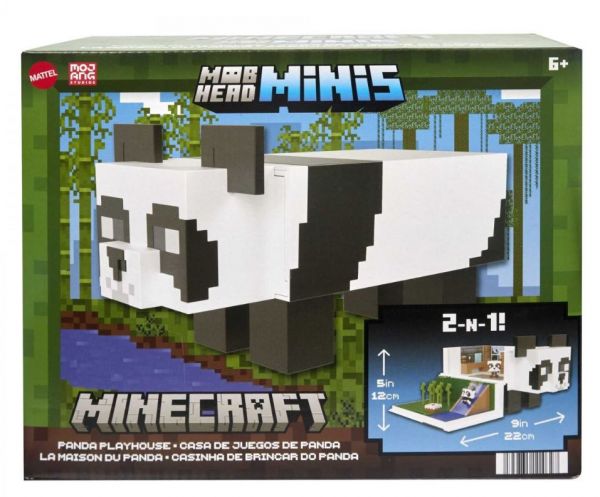 Minecraft Mob Head Mini Panda Playset