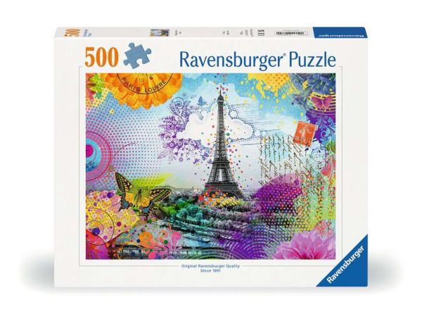 Ravensburger Puzzle 500 Teile Postkarte aus Paris 00.722