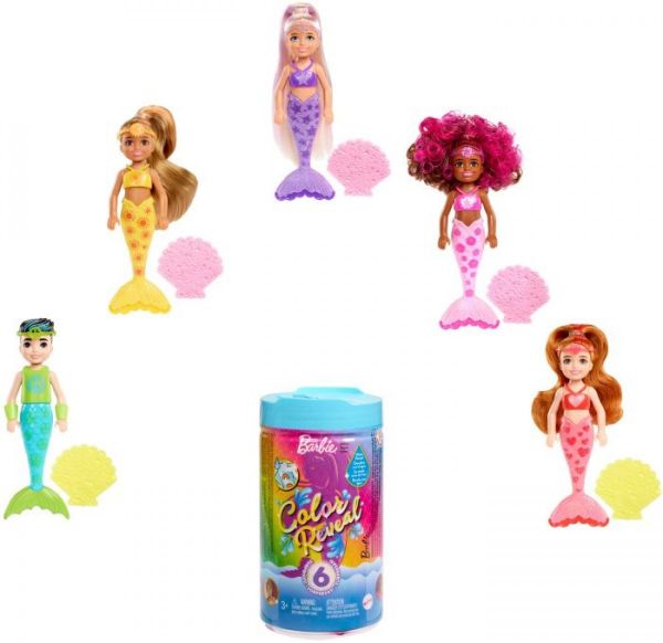 Barbie Color Reveal Rainbow Mermaids Chelsea Puppen