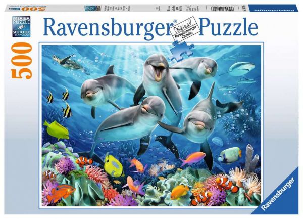 Puzzle 500 Teile Delfine im Korallenriff 14.710