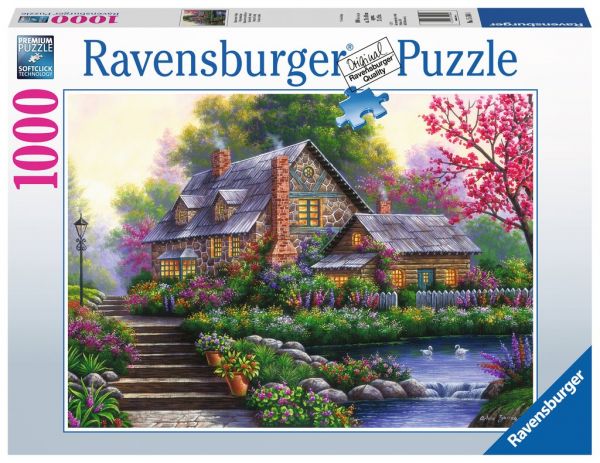 Puzzle 1000 Teile: Romantisches Cottage 15.184