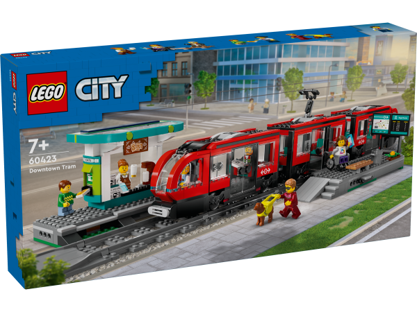 LEGO City Strassenbahn mit Haltestelle 60423