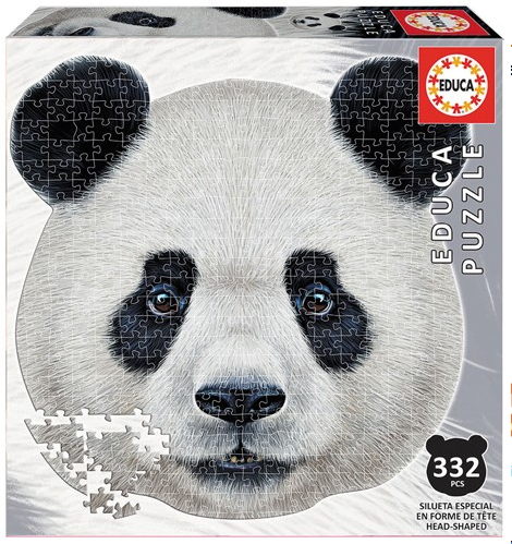 Shape Puzzle Panda face 400 Teile