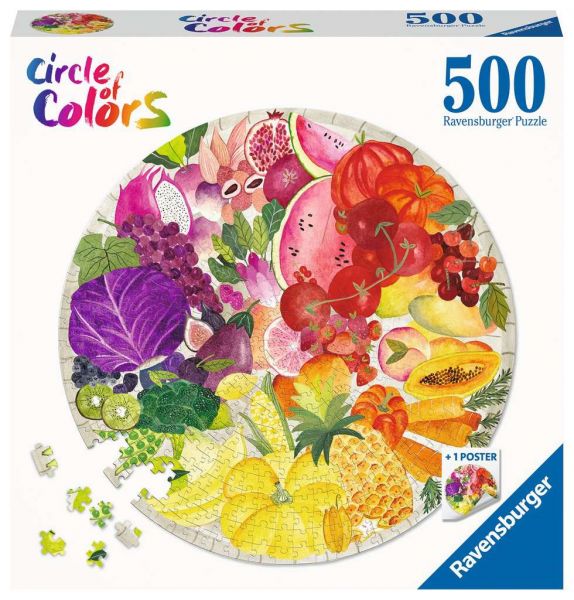 Puzzle 500 Teile Circle of Colors - Fruits & Vegetables 017.169