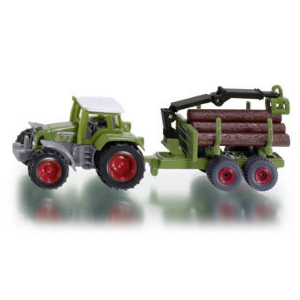 Siku Traktor mit Forstanhänger 01.645