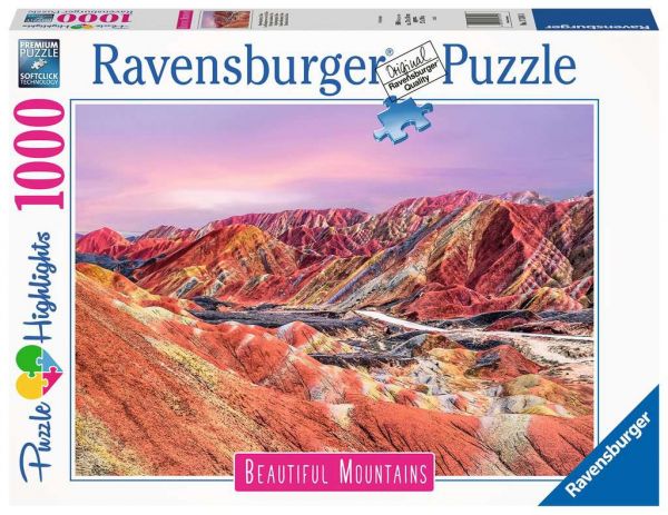 Puzzle 1000 Teile Regenbogenberge China 17.314