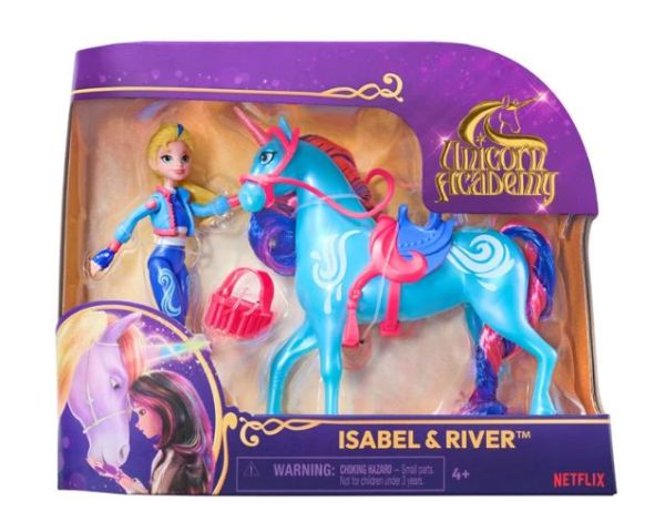 Unicorn Academy Isabel & River Small Doll & Unicorn