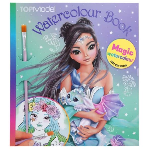Top Model Magic-Wasserfarben Malbuch Dragon Love