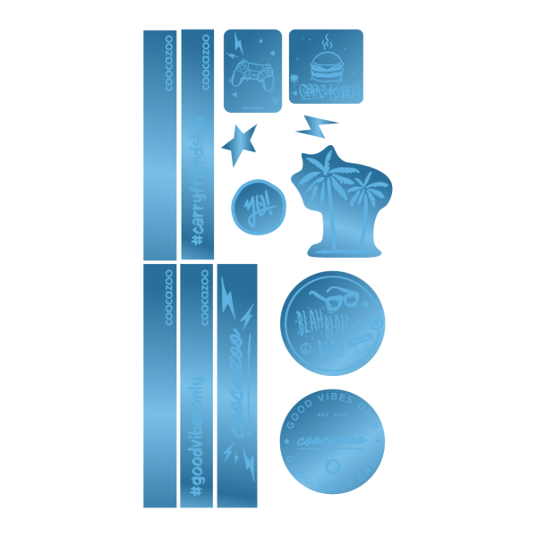 Coocazoo Reflektierendes Sticker-Set Blue