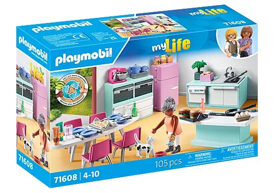 PLAYMOBIL My life Küche mit Essplatz 71608