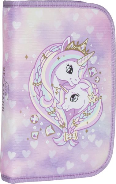 Beckmann Schüleretui Classic Unicorn Princess Purple