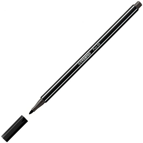 Stabilo Pen 68 Fasermaler, schwarz