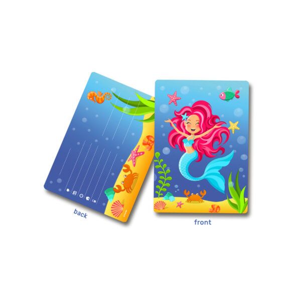 Einladungskarten Meerjungfrau 8 Stück