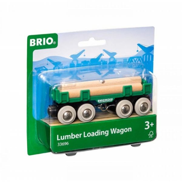 Brio Waggon mit Holzladung 33696