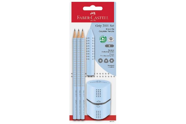 FABER CASTELL Grip 2001 Set sky blue