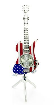 Siva Clock Guitar Stars & Stripes