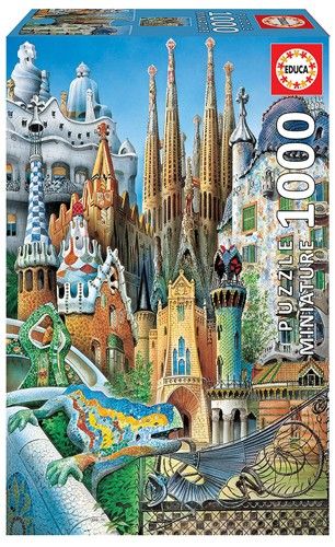 Puzzle Miniature Collage Gaudi 1000 Teile