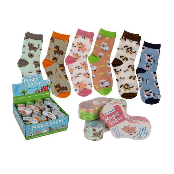 Magische Kindersocken Farmtiere Gr. 22-34