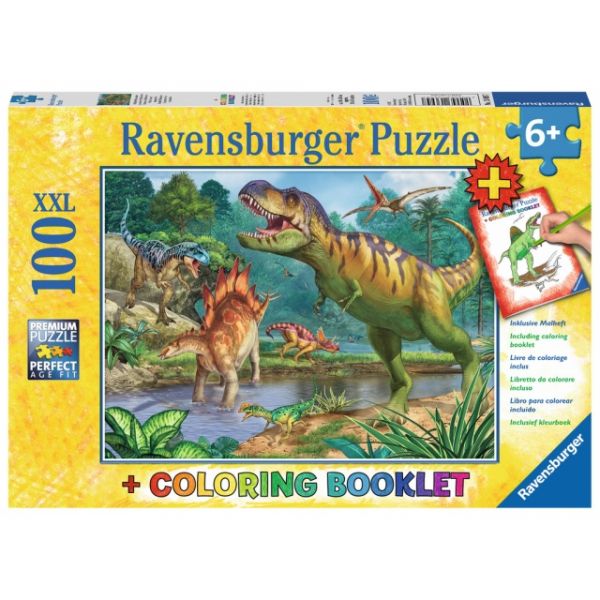 Puzzle 100 XXL Teile Welt der Dinosaurier 13.695