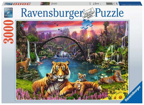 Puzzle 3000 Teile Tiger in paradiesischer Lagune 16.719