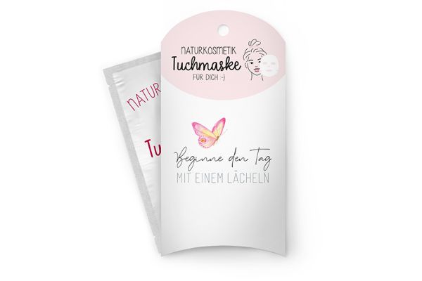 Tuchmaske Lovely : Beginne den Tag mit einem Lächeln