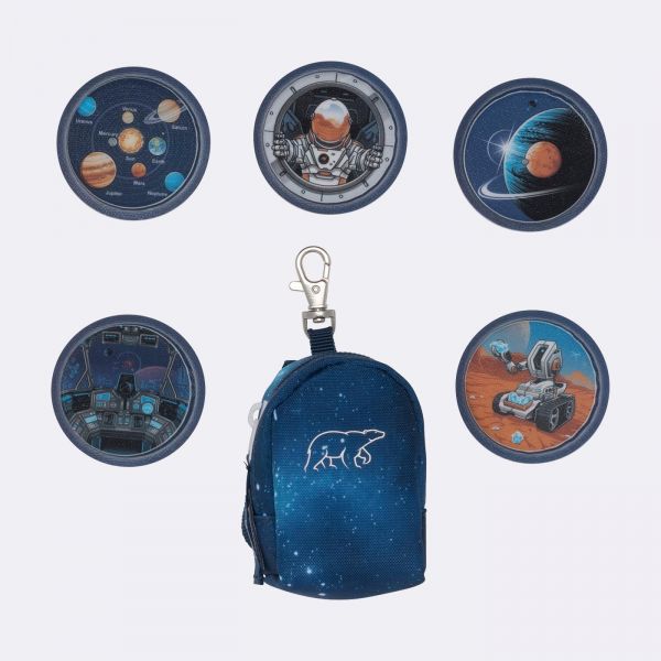 Beckmann Mini Rucksack mit Buttons, Space Mission
