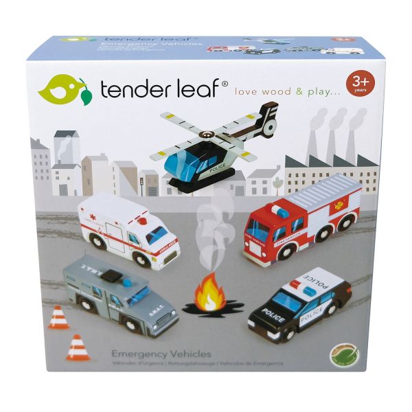 Tender Leaf Toys Rettungsfahrzeuge