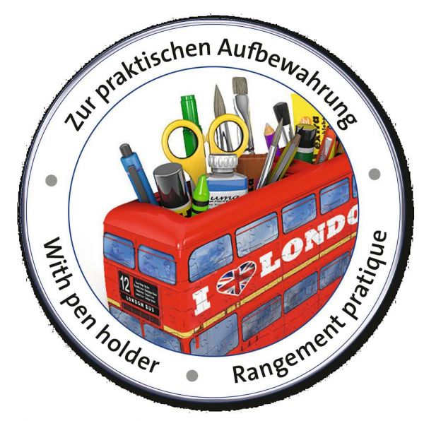 Puzzle 3D London Bus 12.534