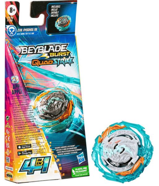 Beyblade Burst Quad Strike Single Pack - Zeal Nyddhog N8