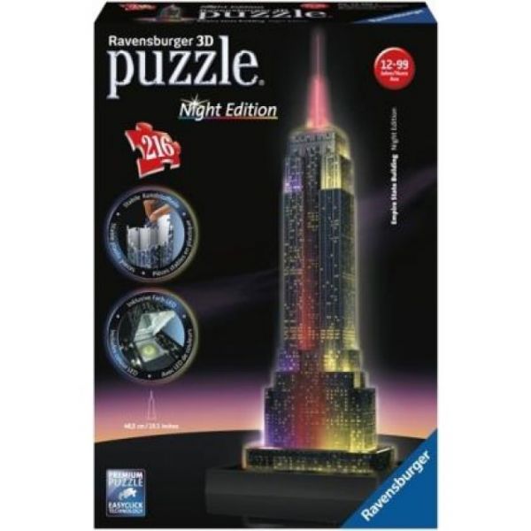 Empire State Building bei Nacht Puzzle