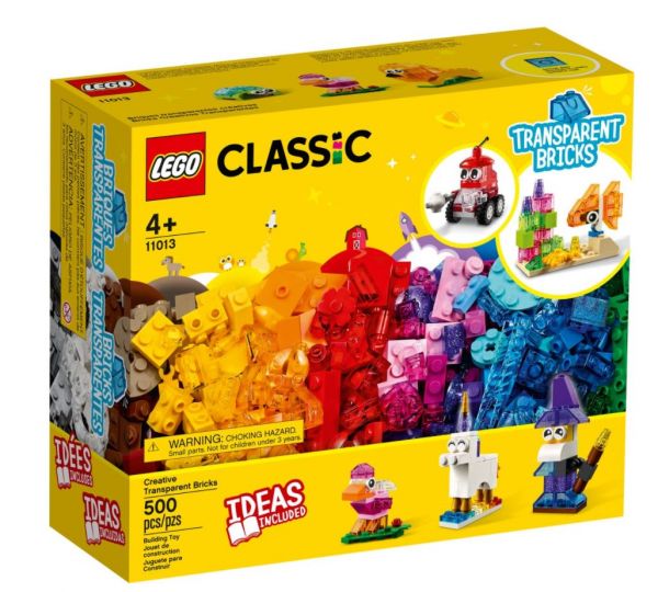 LEGO Classic Kreativ-Bauset mit durchsichtigen Steinen 11013