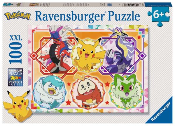 Ravensburger Puzzle 100 Teile Pokemon Karmesin und Purpur 01.075