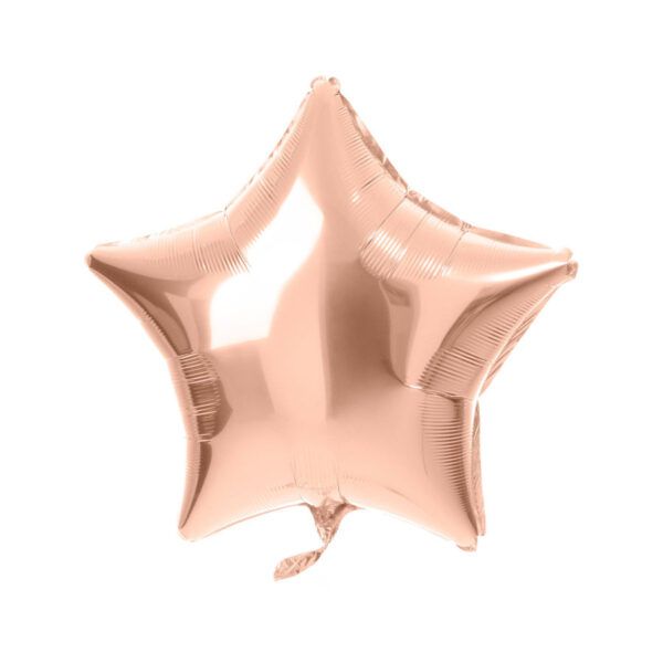 Folienballon Stern roségold