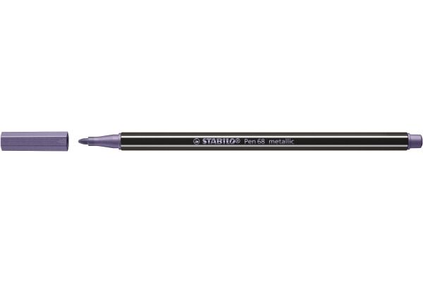 Stabilo Pen 68 Fasermaler metallic lila