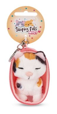 Nici Schlüsselanhänger Sleeping Pets Katze dreifarbig