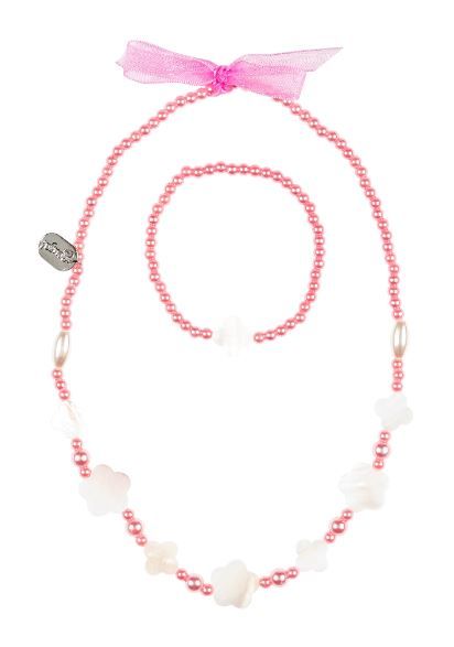 Ketten- und Armbandset Constance pink