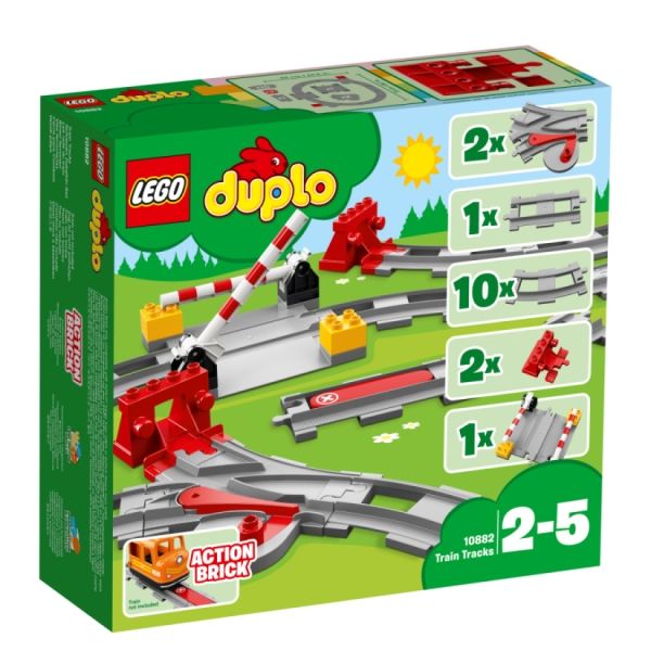 LEGO DUPLO Eisenbahn-Schienen 10882