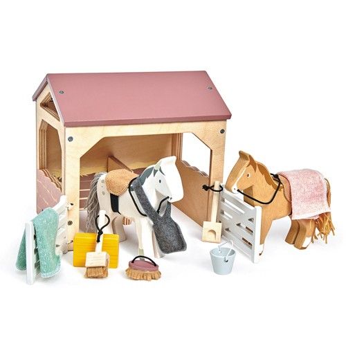 Tender Leaf Toys Pferdestall für Puppenhaus
