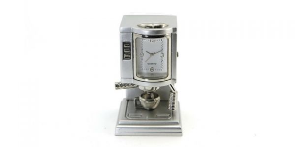Siva Clock Kaffemaschine silber