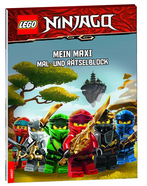 Lego Ninjago® Mein Maxi Mal- und Rätselblock