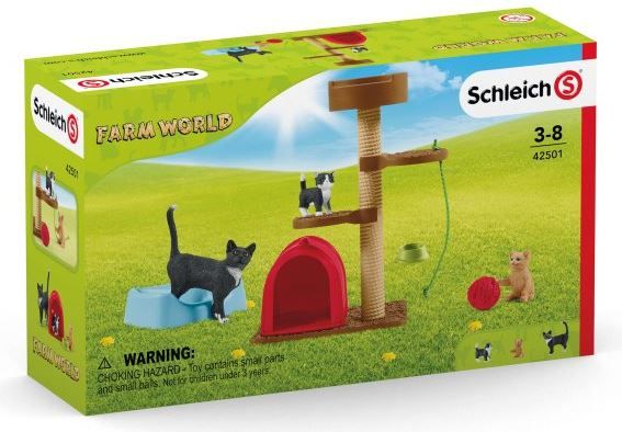 Schleich Farm World Spielspass für niedliche Katzen 42501