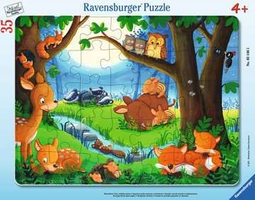 Puzzle 35 Teile Wenn kleine Tiere schlafen gehen 5.146