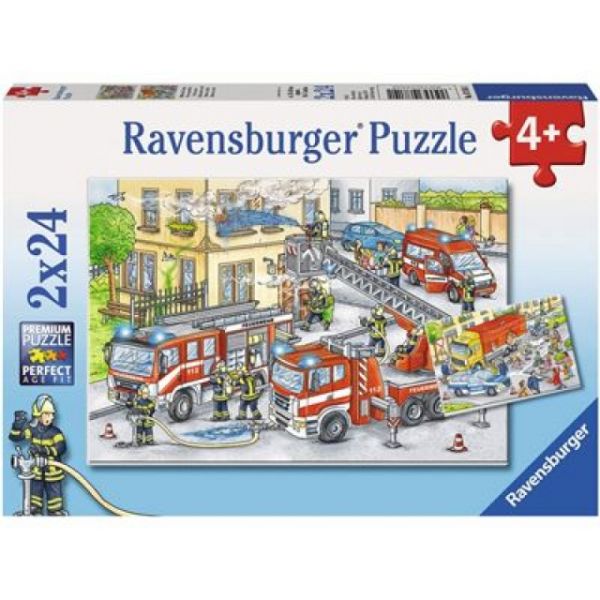 Ravensburger Puzzle Helden im Einsatz 2x24 Teile 07.814