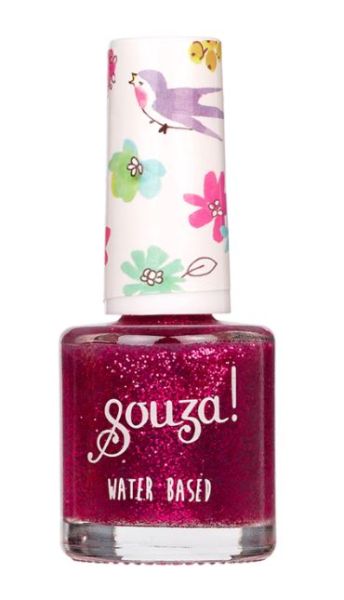 Souza Kinder Nagellack Transparent pink glitter