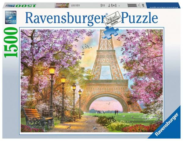 Puzzle 1500 Teile Verliebt in Paris 16.000
